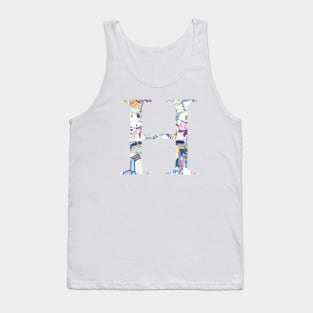 Gaudi Barcelona Mosaic Initial H Tank Top